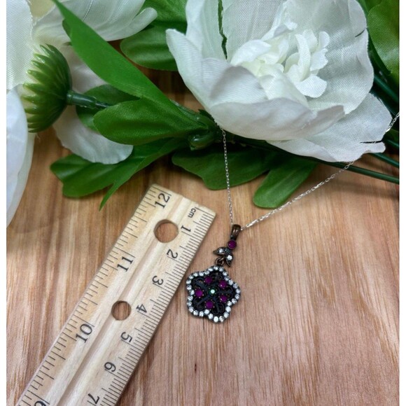 925 Sterling Silver Turkish Vintage Jewelry Set  for Women,NEW,Antique,Handmade - Picture 8 of 8